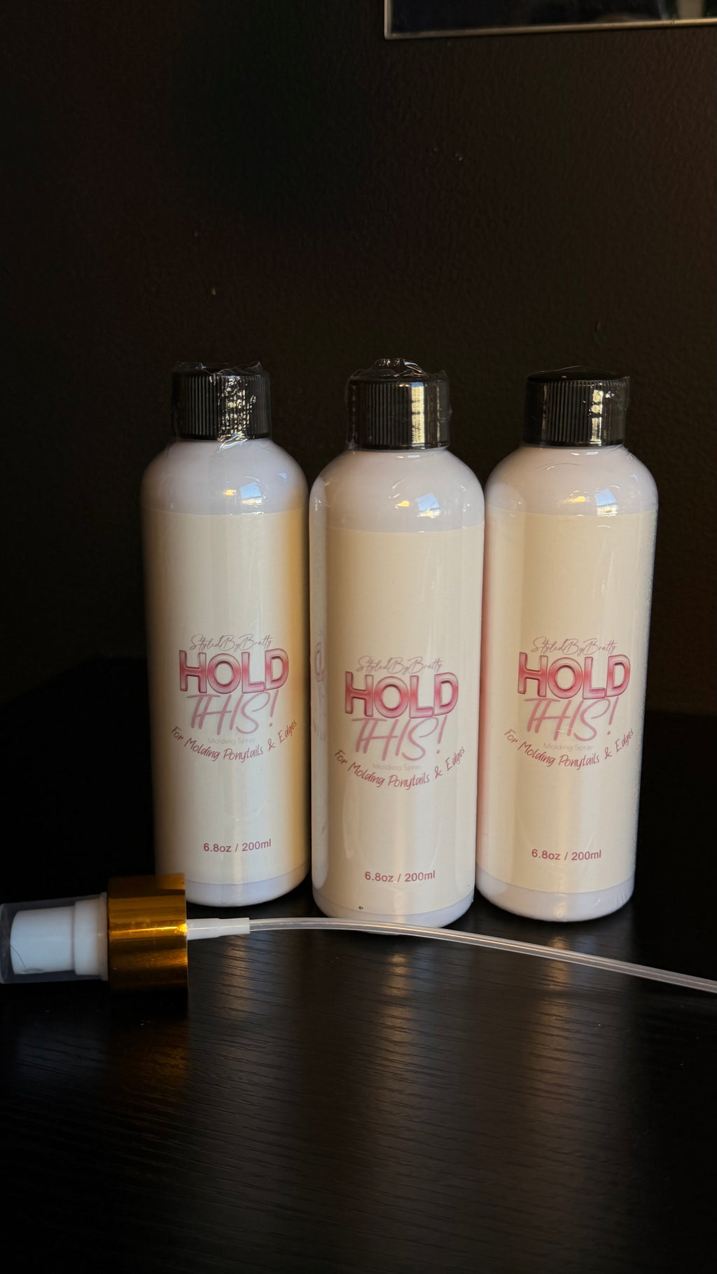 “Hold This” Molding Spray