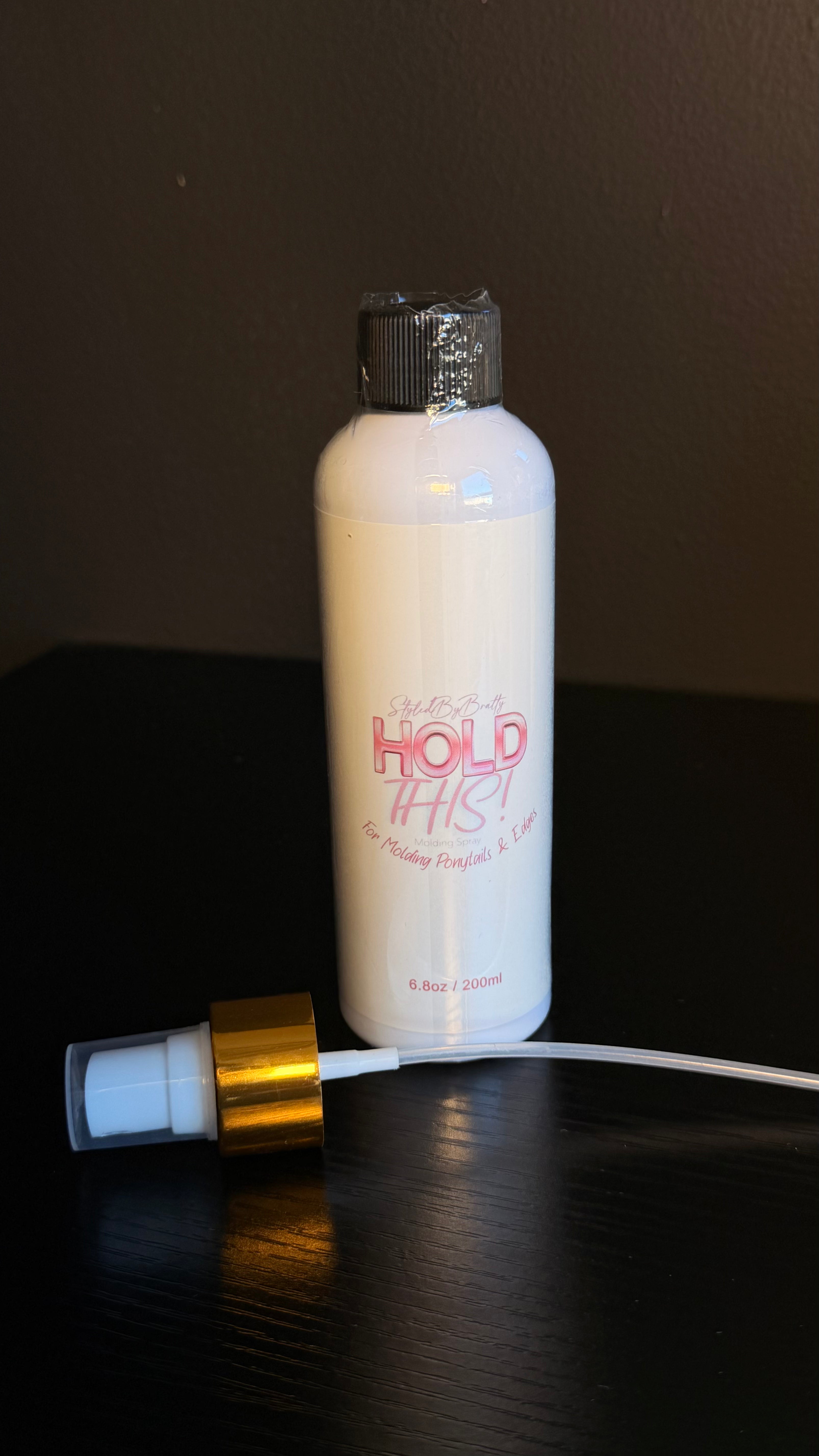 “Hold This” Molding Spray